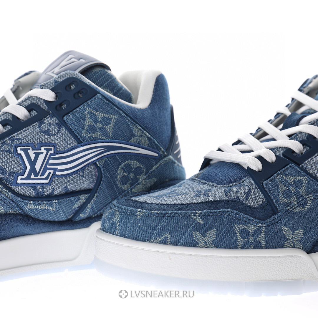 Louis Vuitton LV Trainer "Monogram Denim" 1A8MG3 Sneakers