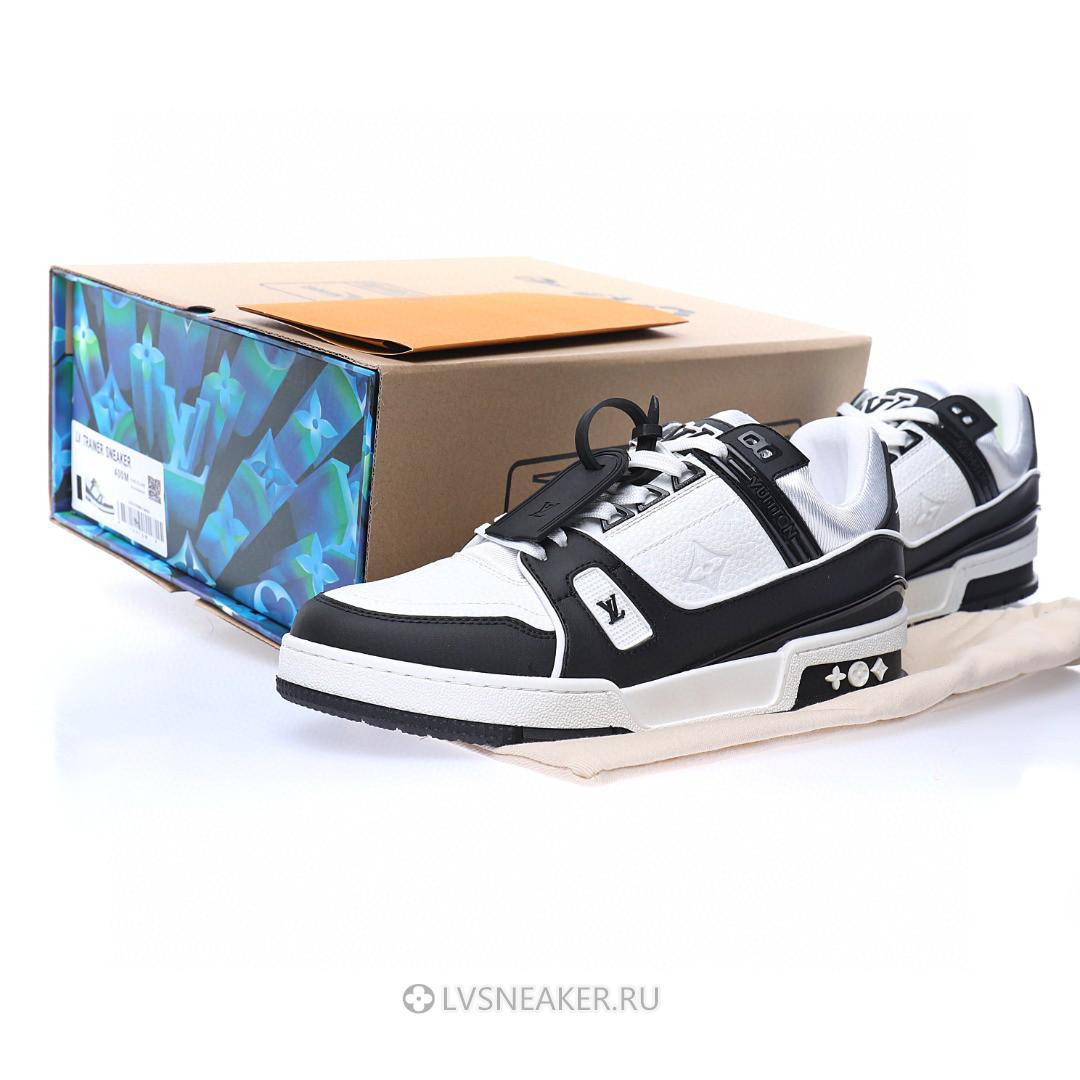 Louis Vuitton LV x Virgil Abloh Trainer "Black White" 1A812N Sneakers
