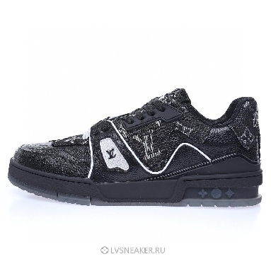 Louis Vuitton LV Trainer "Black White Grey" 1AHSZL-2 Sneakers