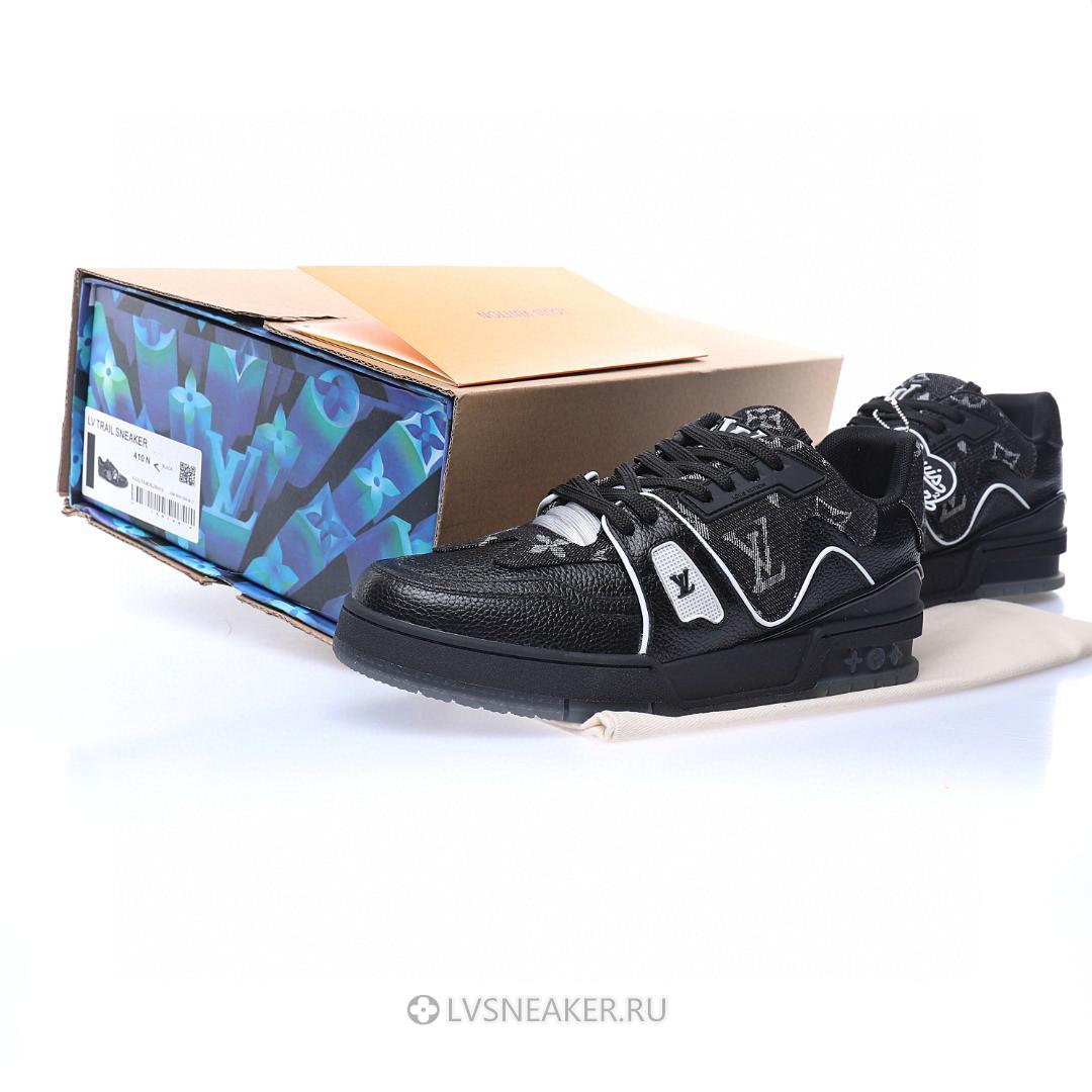 Louis Vuitton LV Trainer "Black White Grey" 1AHSZL-2 Sneakers