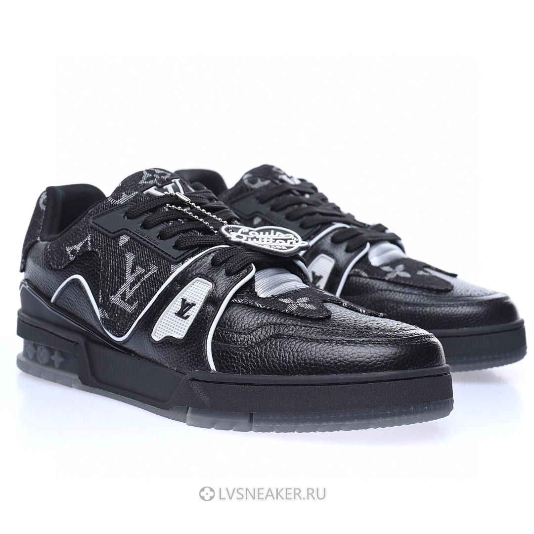Louis Vuitton LV Trainer "Black White Grey" 1AHSZL-2 Sneakers