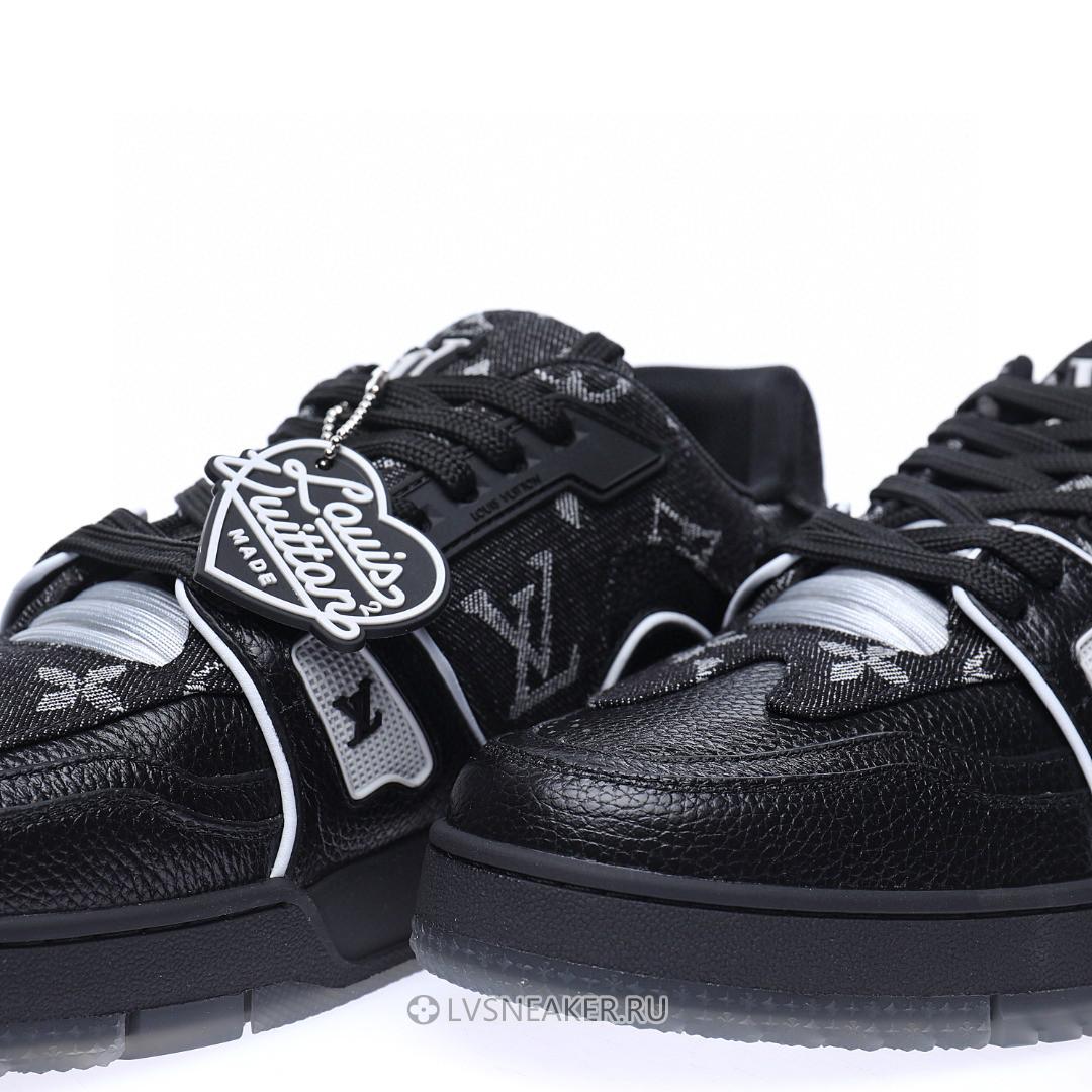 Louis Vuitton LV Trainer "Black White Grey" 1AHSZL-2 Sneakers