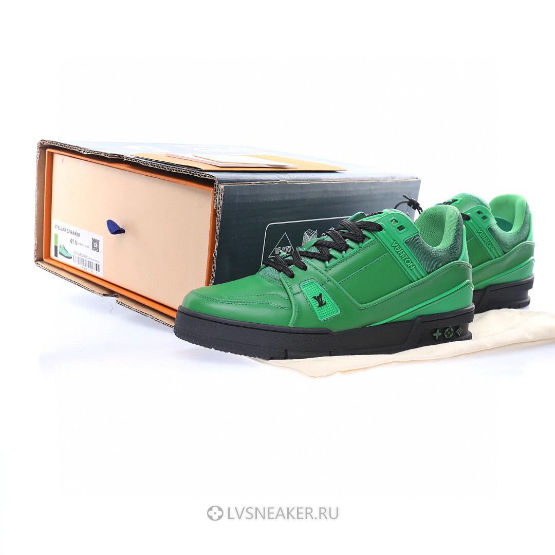 Louis Vuitton LV Trainer "Green with Black" 1A9FHY Sneakers