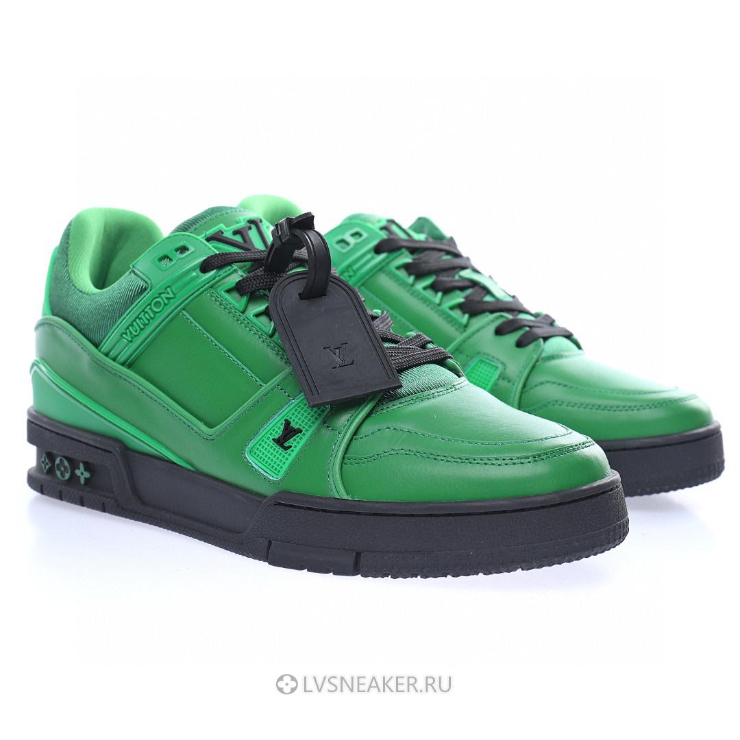 Louis Vuitton LV Trainer "Green with Black" 1A9FHY Sneakers