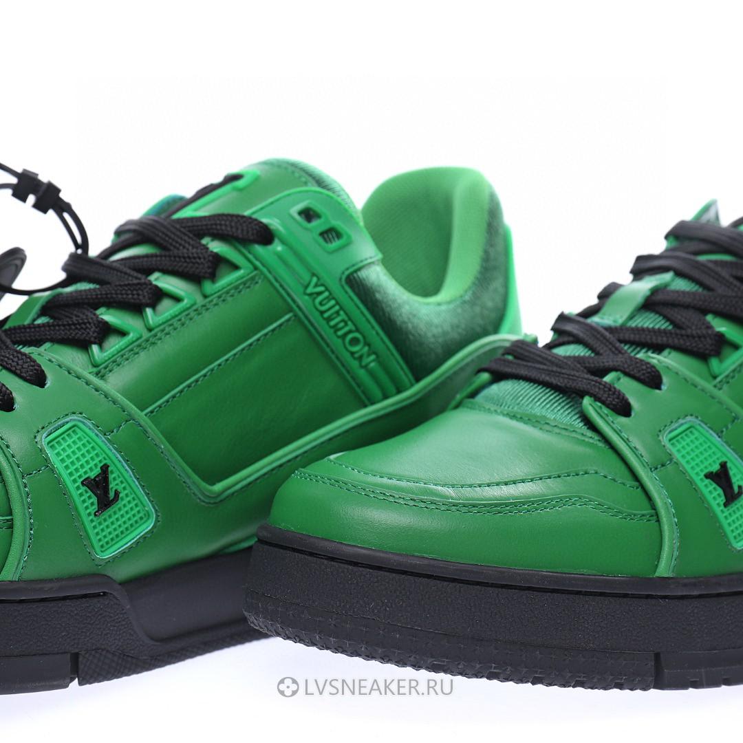 Louis Vuitton LV Trainer "Green with Black" 1A9FHY Sneakers