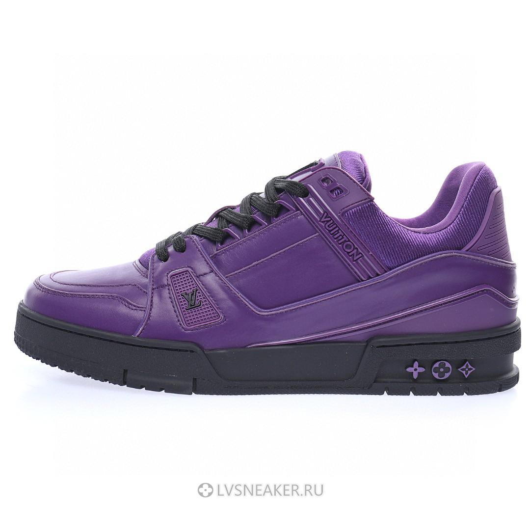 Louis Vuitton LV Trainer "Purple with Black" 1A9FJM Sneakers