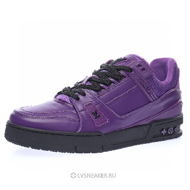 Louis Vuitton LV Trainer "Purple with Black" 1A9FJM Sneakers