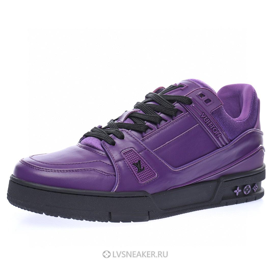Louis Vuitton LV Trainer "Purple with Black" 1A9FJM Sneakers