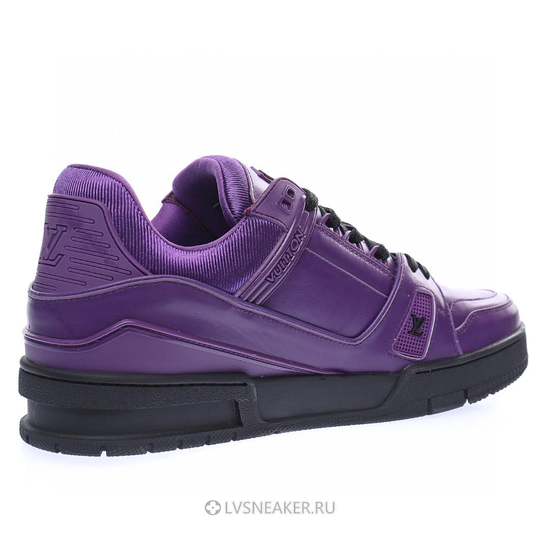Louis Vuitton LV Trainer "Purple with Black" 1A9FJM Sneakers