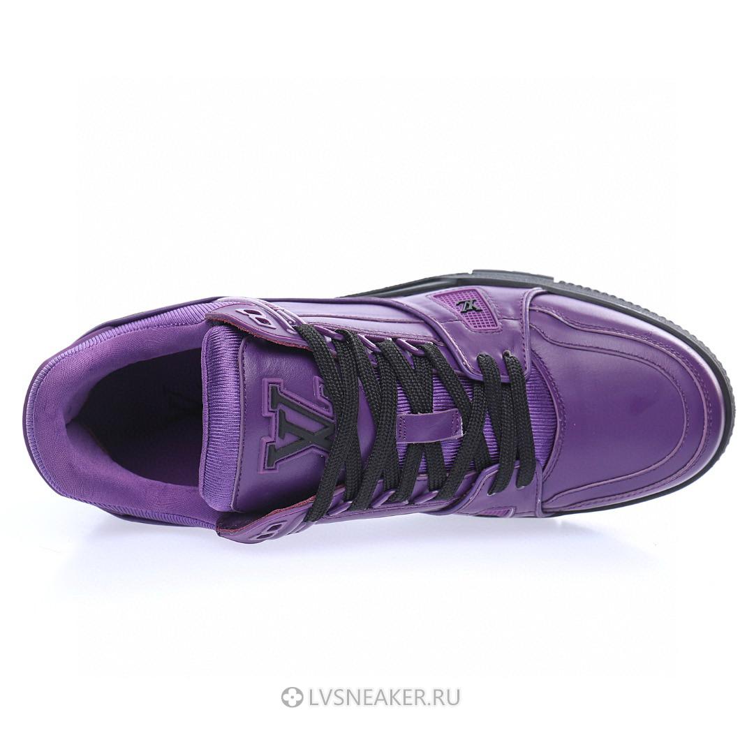 Louis Vuitton LV Trainer "Purple with Black" 1A9FJM Sneakers