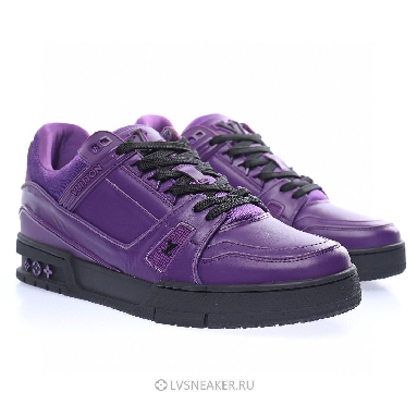 Louis Vuitton LV Trainer "Purple with Black" 1A9FJM Sneakers