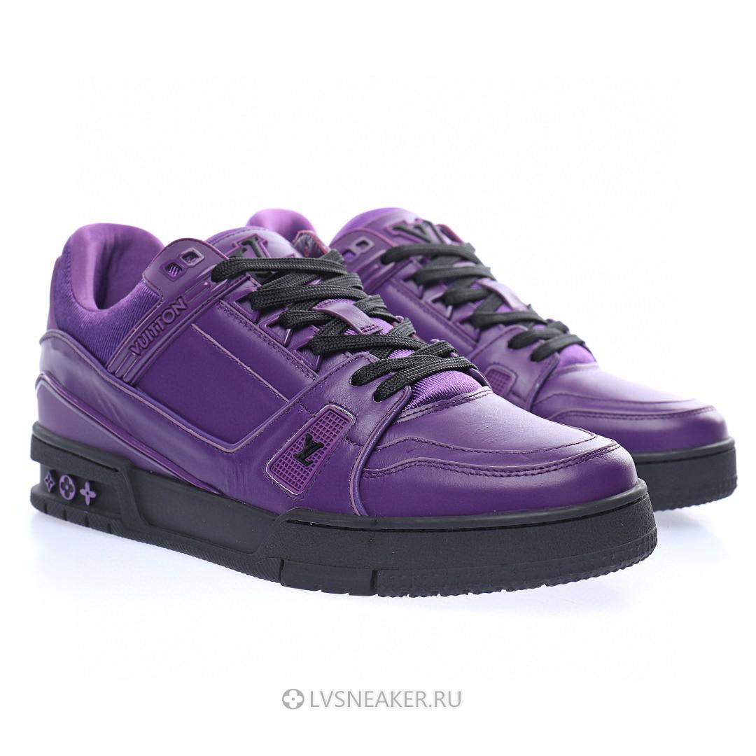 Louis Vuitton LV Trainer "Purple with Black" 1A9FJM Sneakers