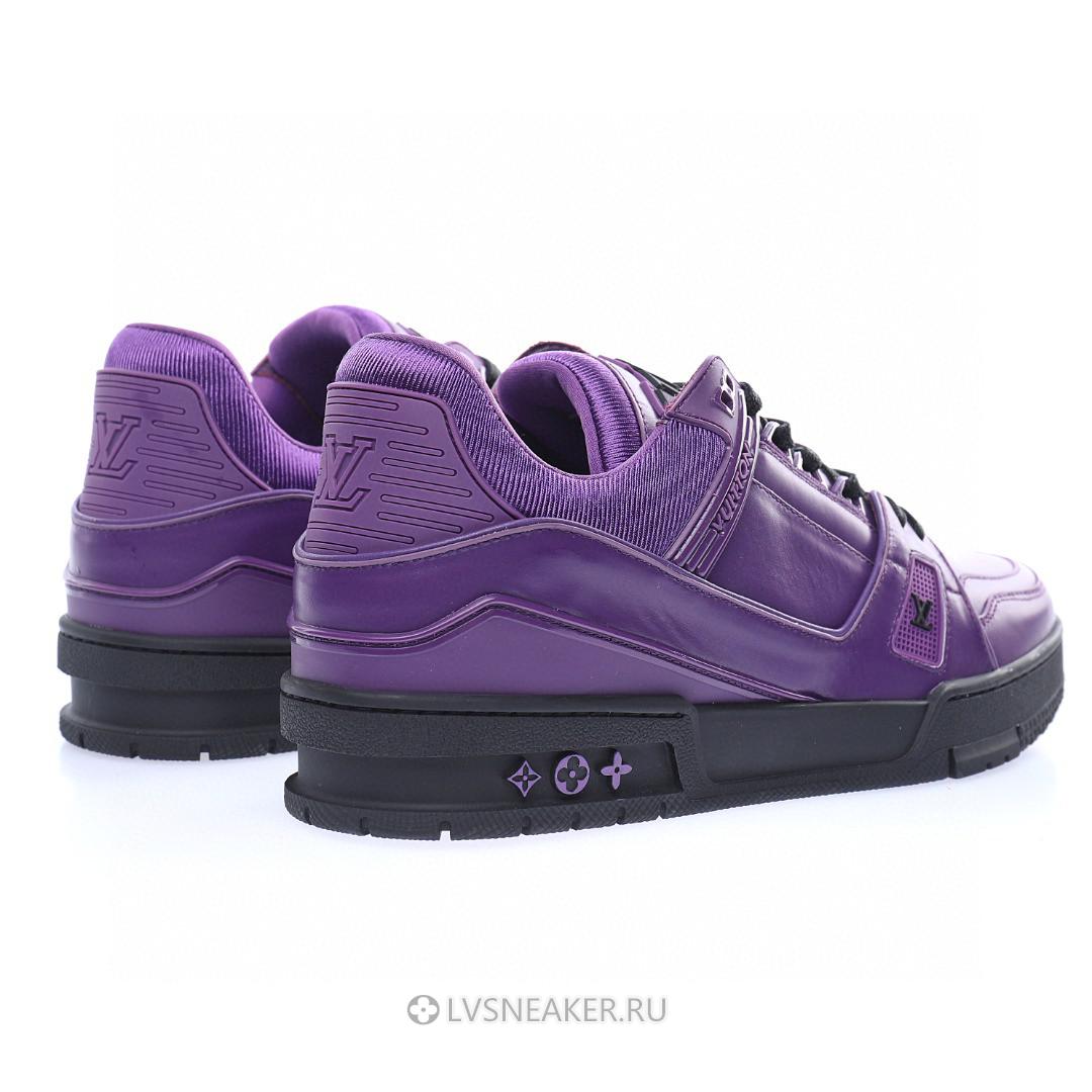 Louis Vuitton LV Trainer "Purple with Black" 1A9FJM Sneakers