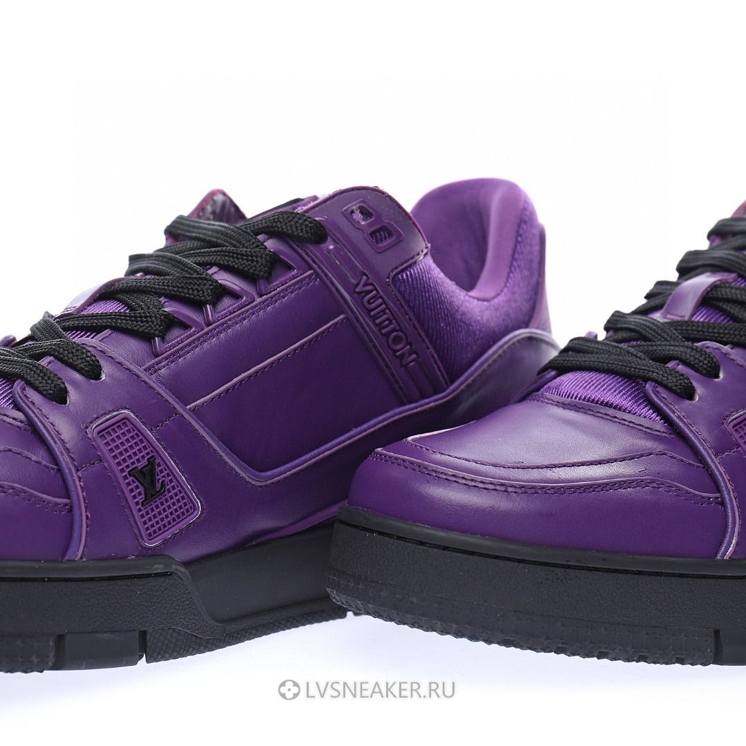 Louis Vuitton LV Trainer "Purple with Black" 1A9FJM Sneakers