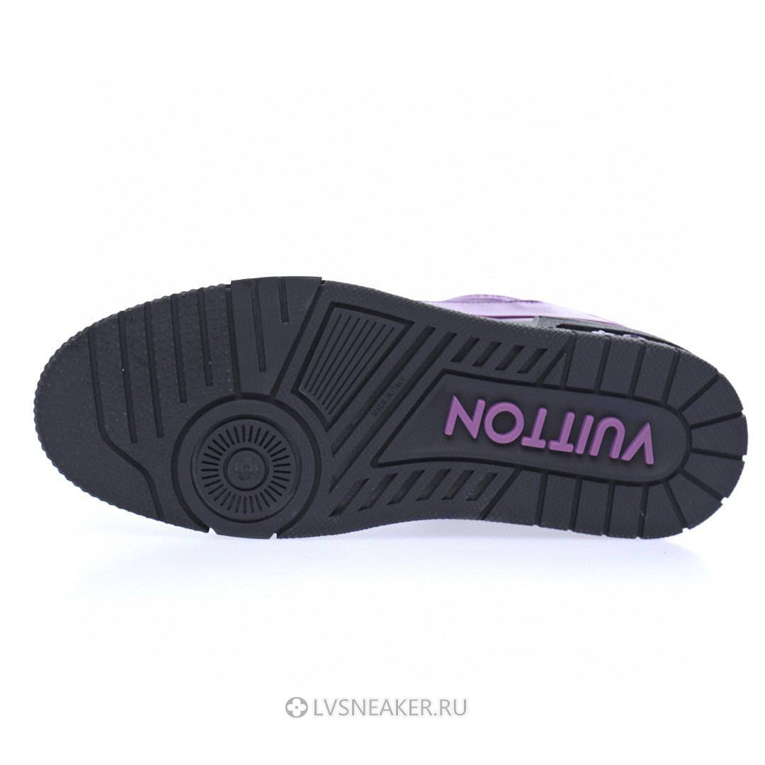 Louis Vuitton LV Trainer "Purple with Black" 1A9FJM Sneakers