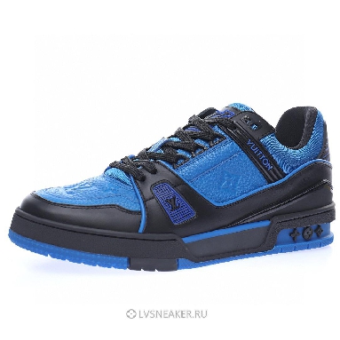 Louis Vuitton LV Trainer "Blue Monogram with Black" 1A8WF5 Sneakers