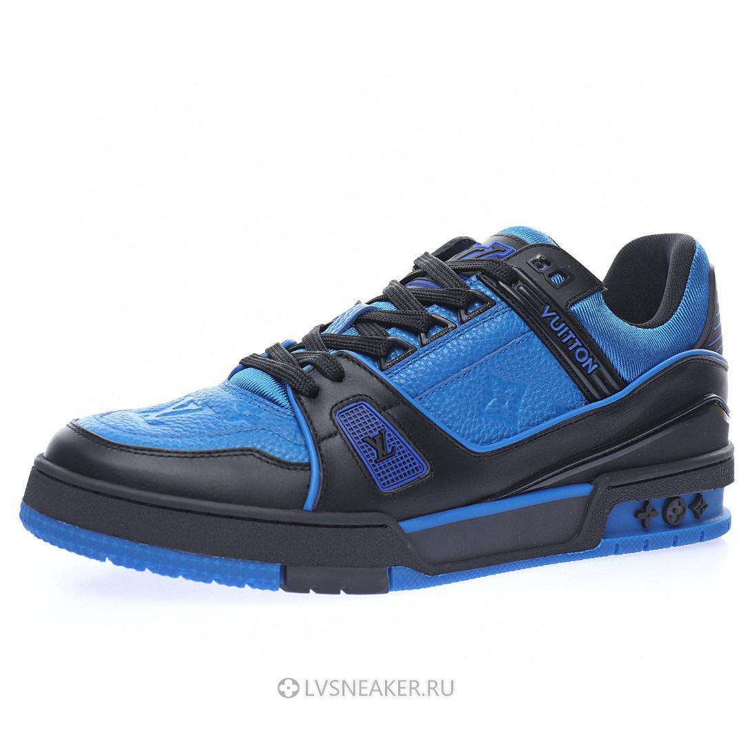 Louis Vuitton LV Trainer "Blue Monogram with Black" 1A8WF5 Sneakers