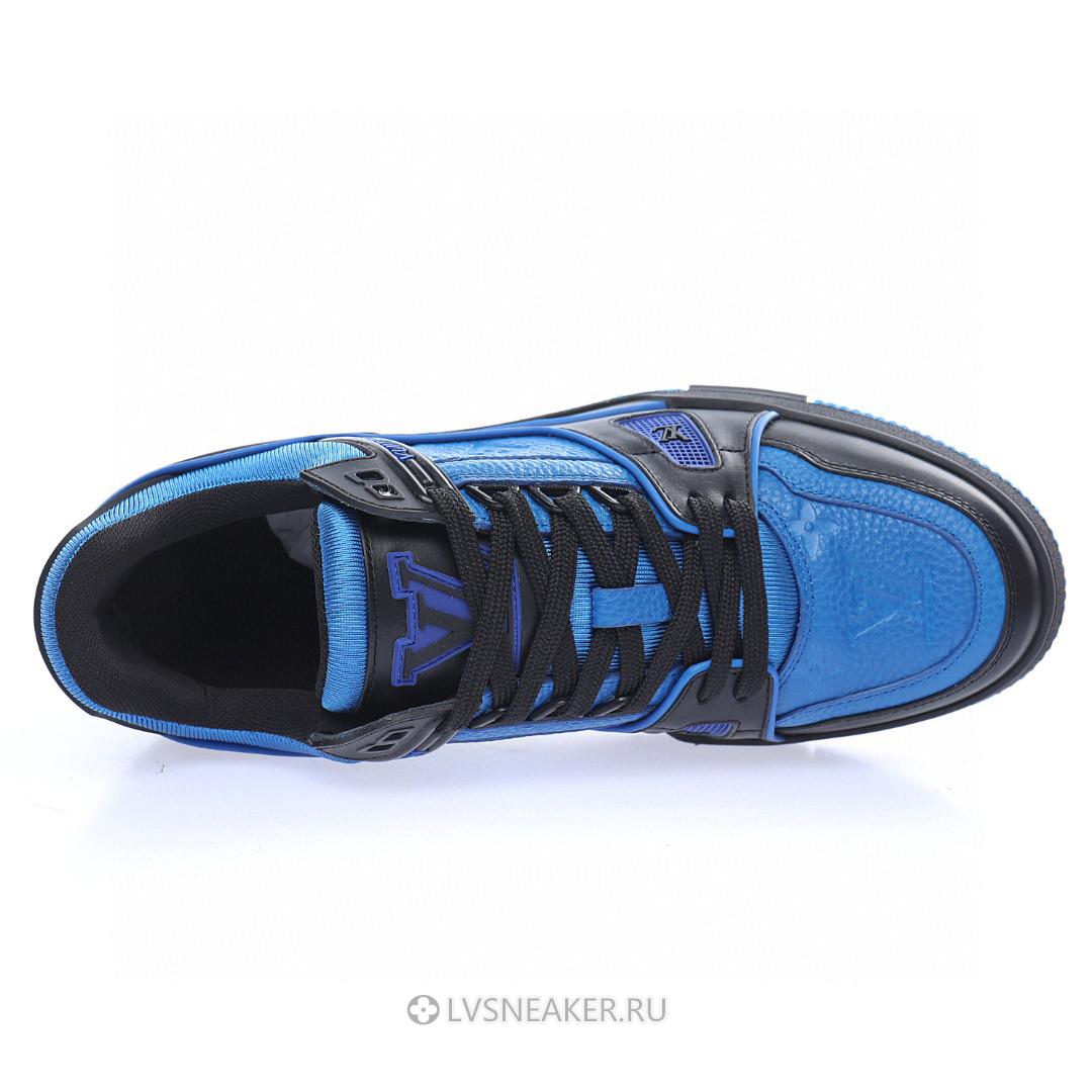 Louis Vuitton LV Trainer "Blue Monogram with Black" 1A8WF5 Sneakers