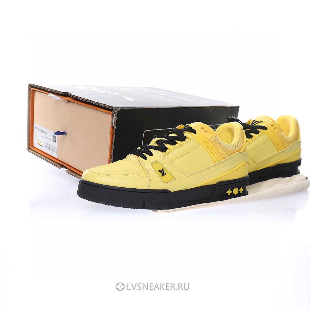 Louis Vuitton LV Trainer "Yellow with Black" 1A9FIH Sneakers