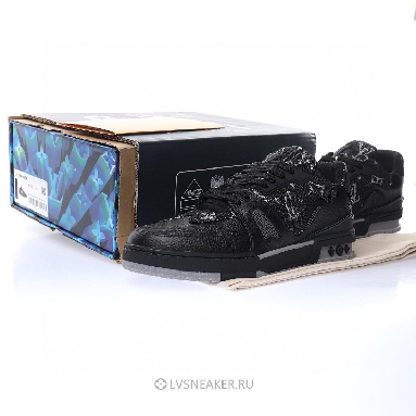 Louis Vuitton LV x Nigo Trainer "Black Denim" 1A9IPH Sneakers