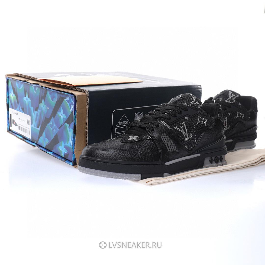 Louis Vuitton LV x Nigo Trainer "Black Denim" 1A9IPH Sneakers