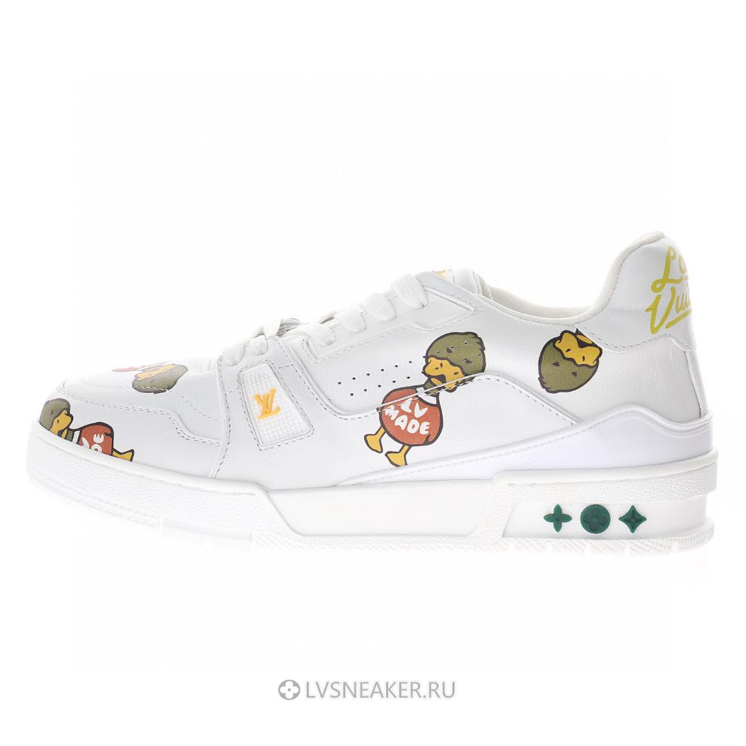 Louis Vuitton LV x Nigo Trainer "White with Duck Monogram" 1A9JBW Sneakers