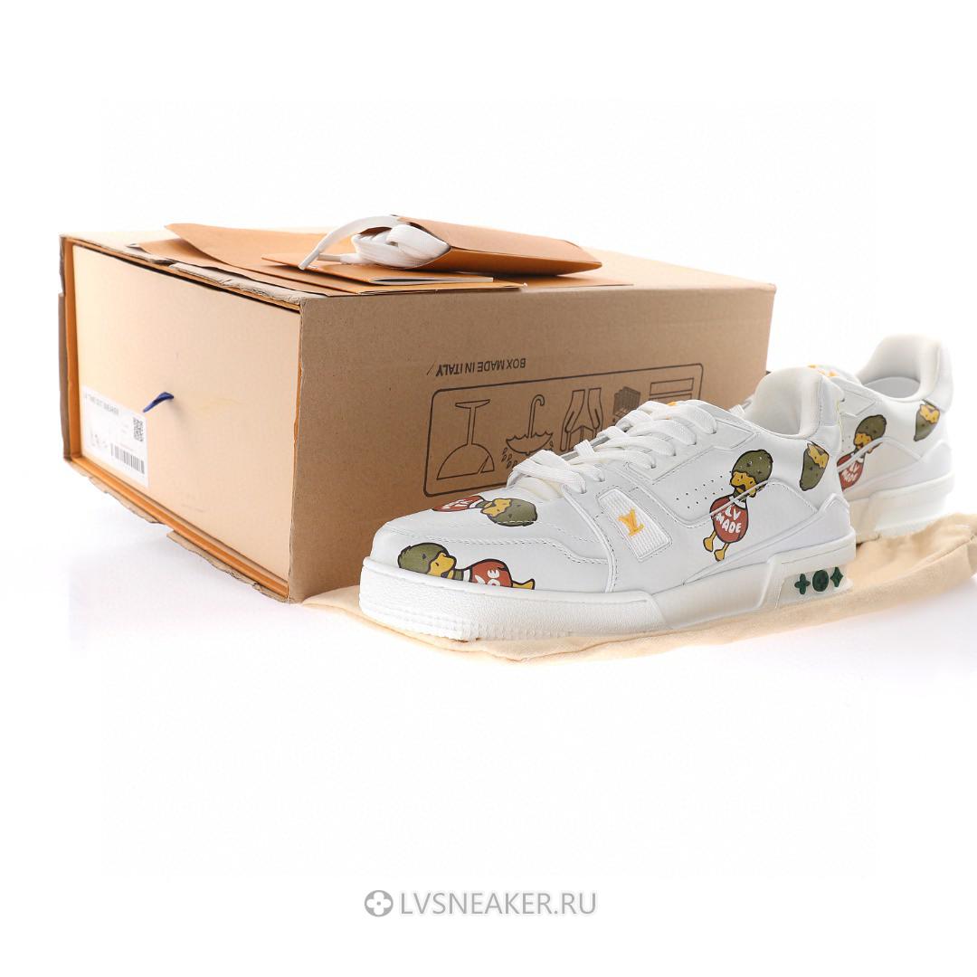 Louis Vuitton LV x Nigo Trainer "White with Duck Monogram" 1A9JBW Sneakers