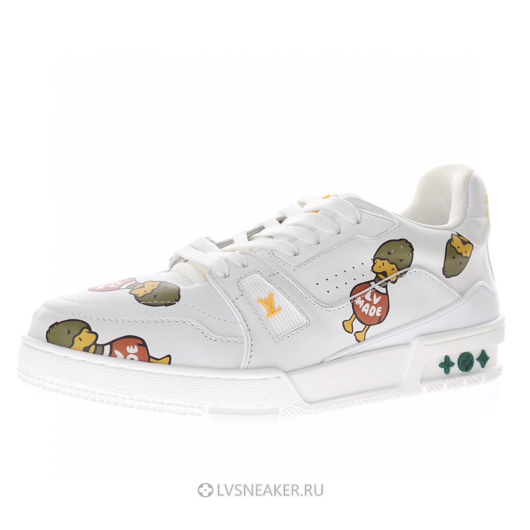 Louis Vuitton LV x Nigo Trainer "White with Duck Monogram" 1A9JBW Sneakers