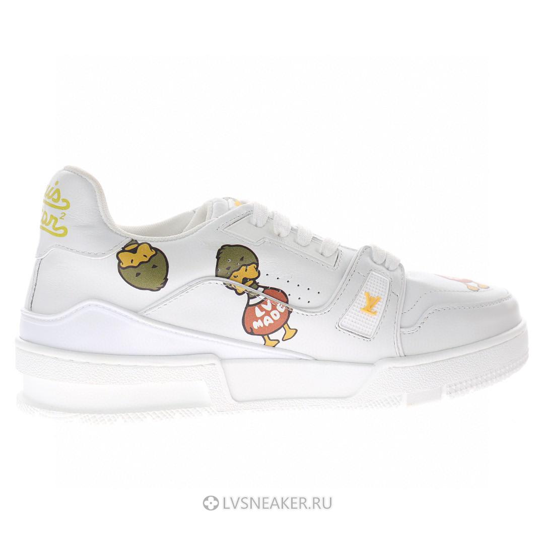Louis Vuitton LV x Nigo Trainer "White with Duck Monogram" 1A9JBW Sneakers