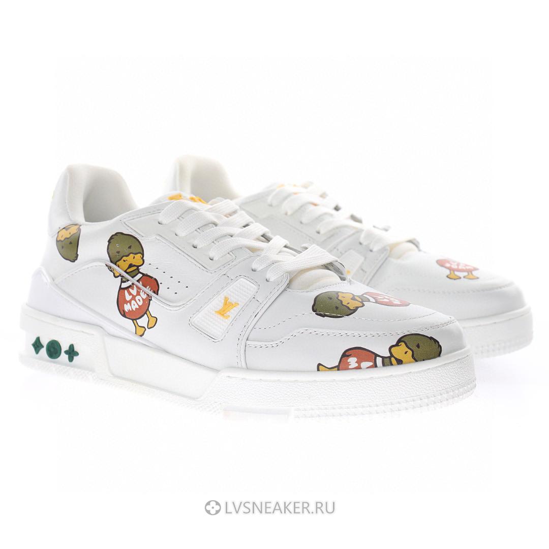 Louis Vuitton LV x Nigo Trainer "White with Duck Monogram" 1A9JBW Sneakers