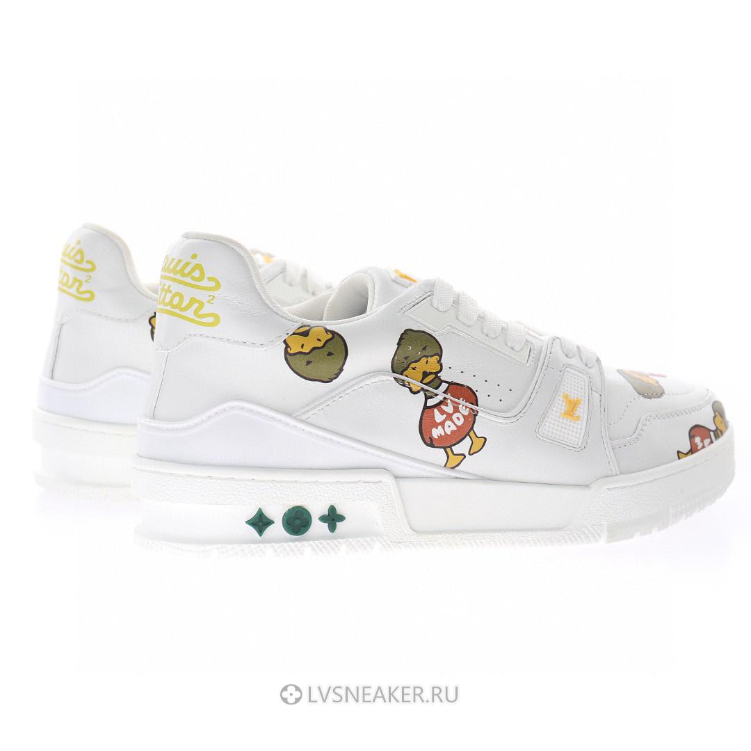 Louis Vuitton LV x Nigo Trainer "White with Duck Monogram" 1A9JBW Sneakers