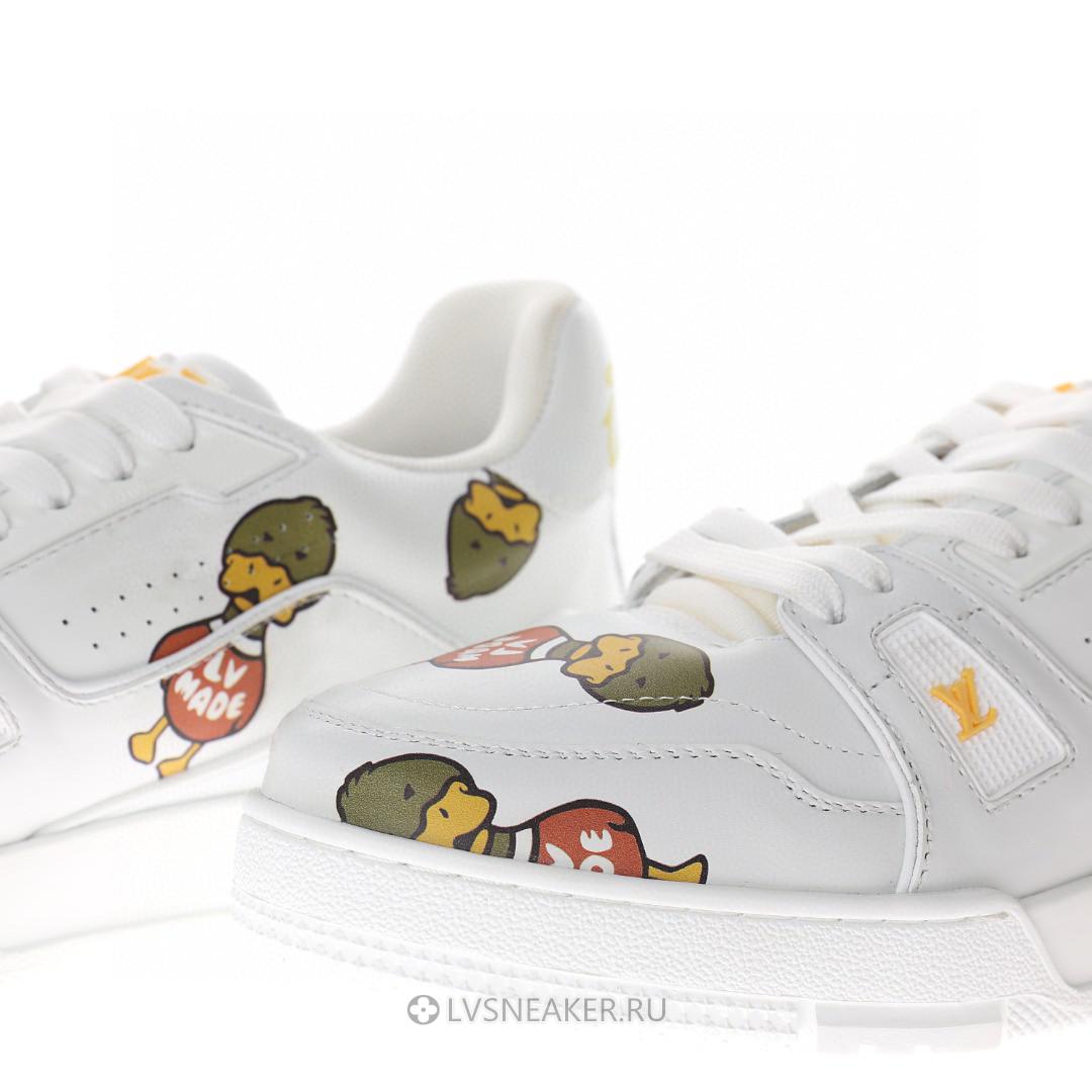 Louis Vuitton LV x Nigo Trainer "White with Duck Monogram" 1A9JBW Sneakers