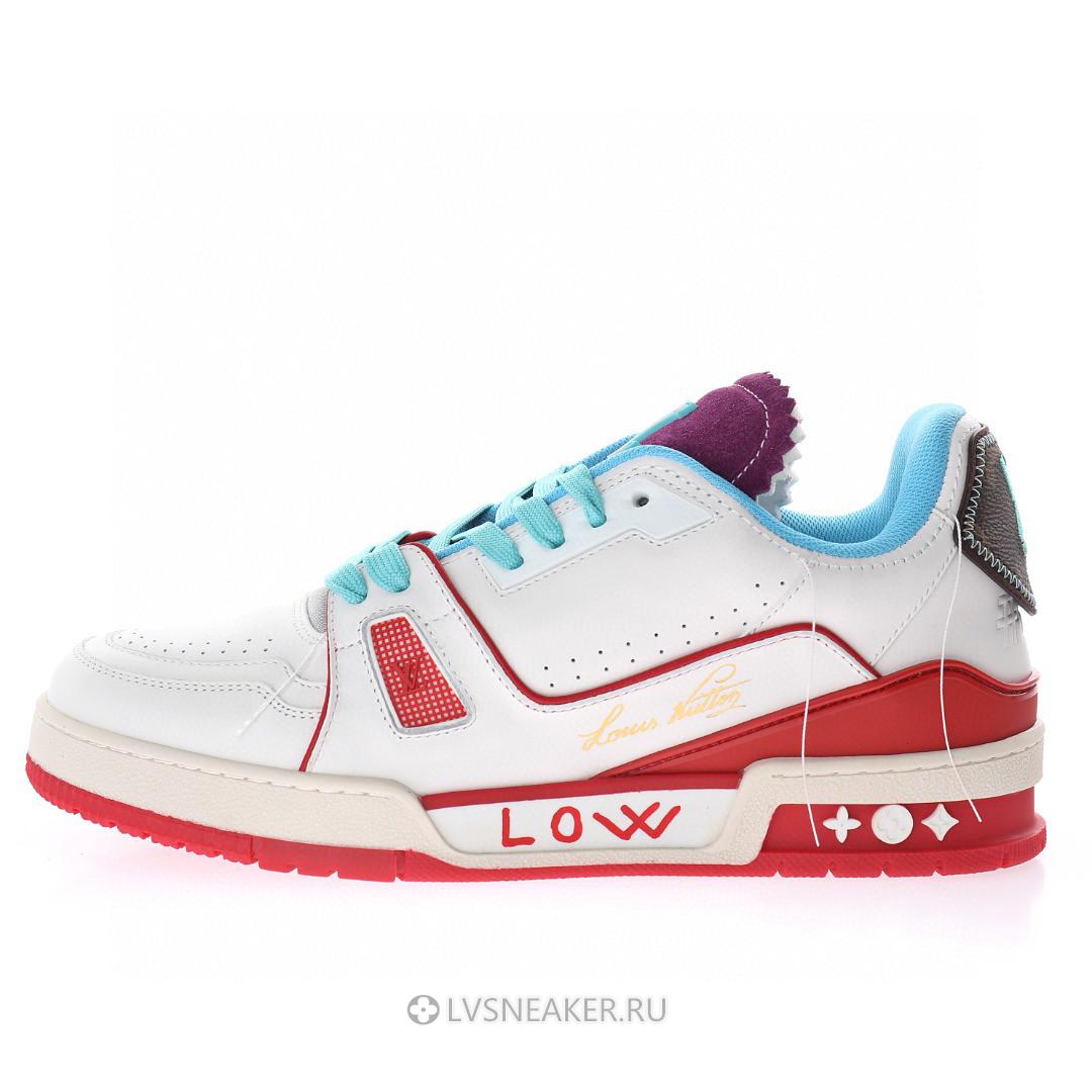 Louis Vuitton LV Trainer "Upcycled White Blue Purple" 1A9DAQ-3 Sneakers