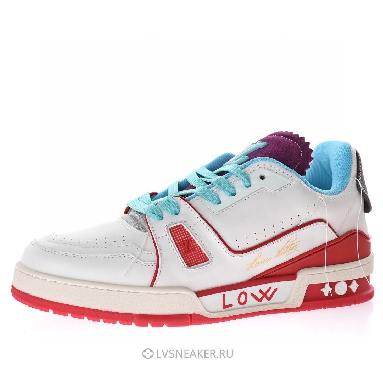 Louis Vuitton LV Trainer "Upcycled White Blue Purple" 1A9DAQ-3 Sneakers