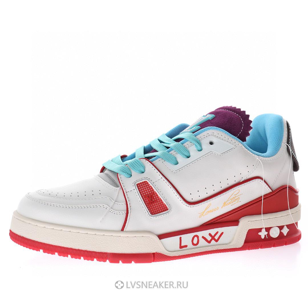 Louis Vuitton LV Trainer "Upcycled White Blue Purple" 1A9DAQ-3 Sneakers