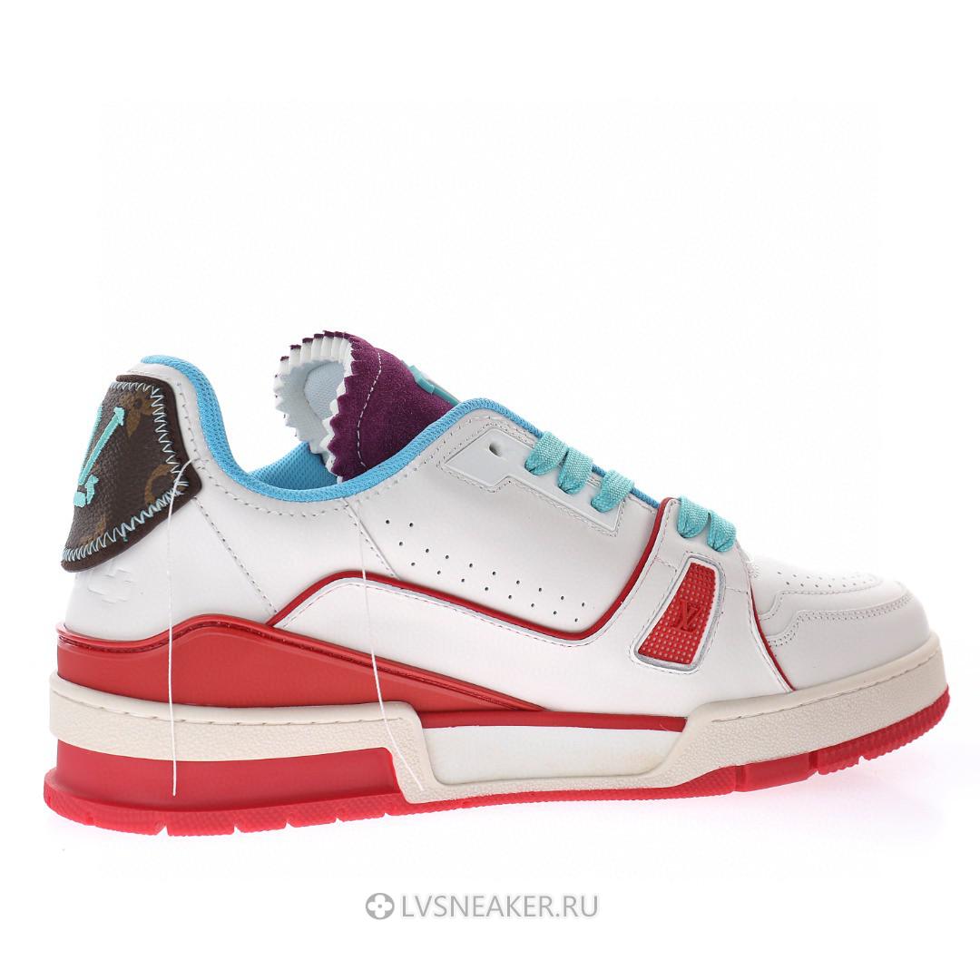 Louis Vuitton LV Trainer "Upcycled White Blue Purple" 1A9DAQ-3 Sneakers