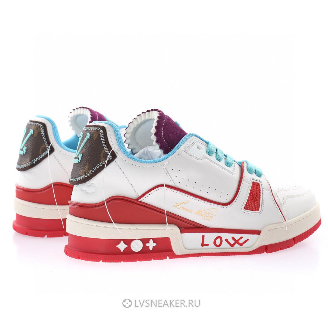 Louis Vuitton LV Trainer "Upcycled White Blue Purple" 1A9DAQ-3 Sneakers