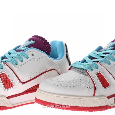 Louis Vuitton LV Trainer "Upcycled White Blue Purple" 1A9DAQ-3 Sneakers