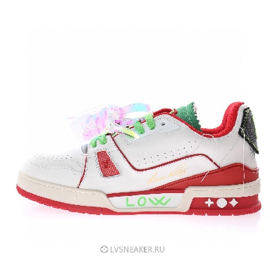 Louis Vuitton LV Trainer "Upcycled White Red Green" 1A9D9N-2 Sneakers