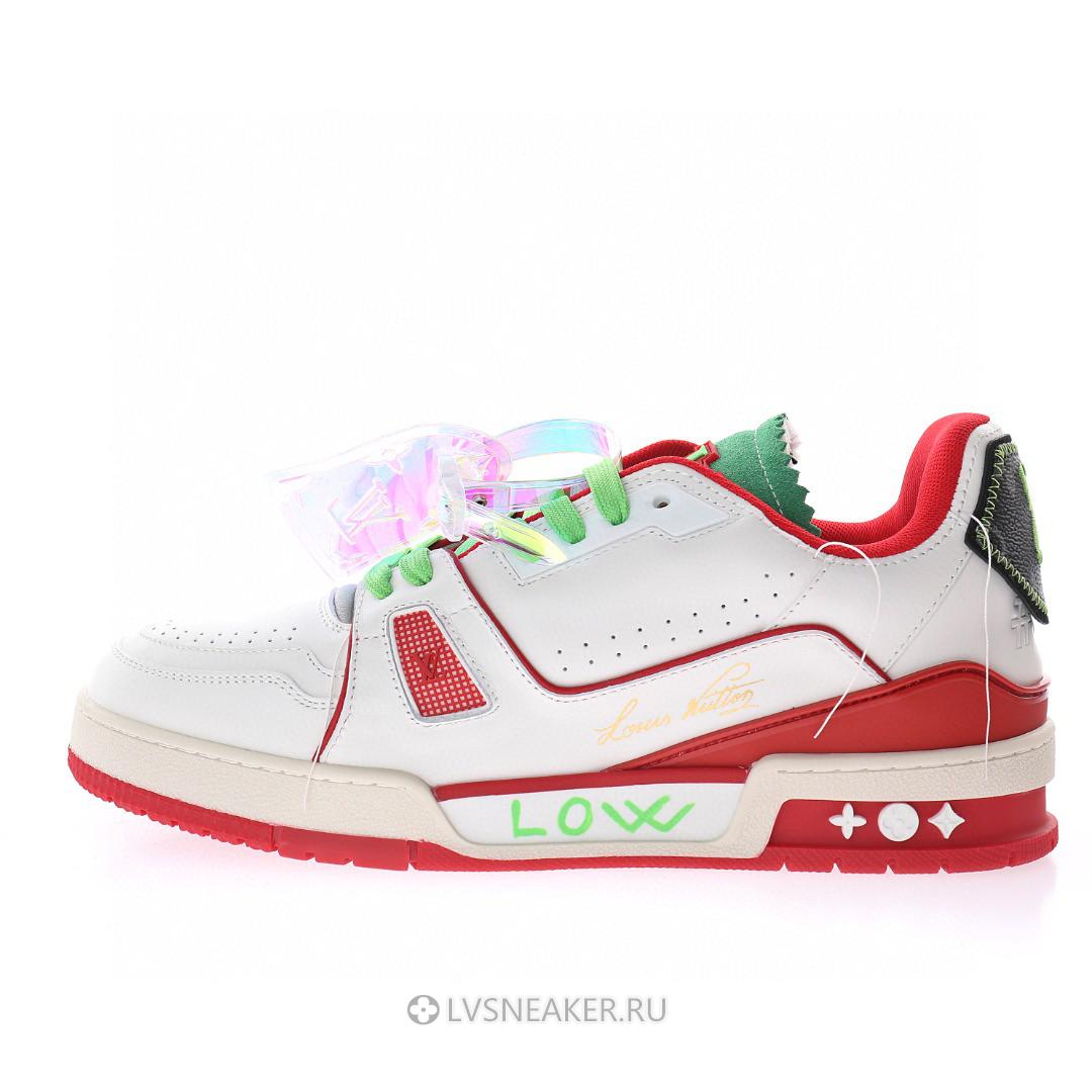 Louis Vuitton LV Trainer "Upcycled White Red Green" 1A9D9N-2 Sneakers
