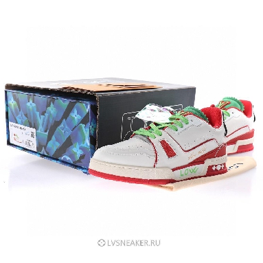 Louis Vuitton LV Trainer "Upcycled White Red Green" 1A9D9N-2 Sneakers