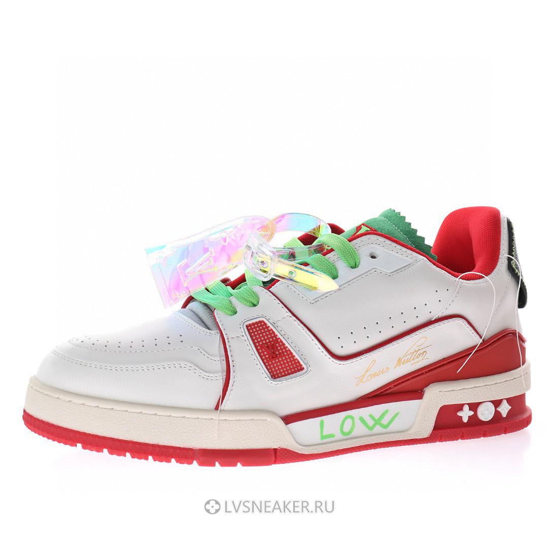 Louis Vuitton LV Trainer "Upcycled White Red Green" 1A9D9N-2 Sneakers