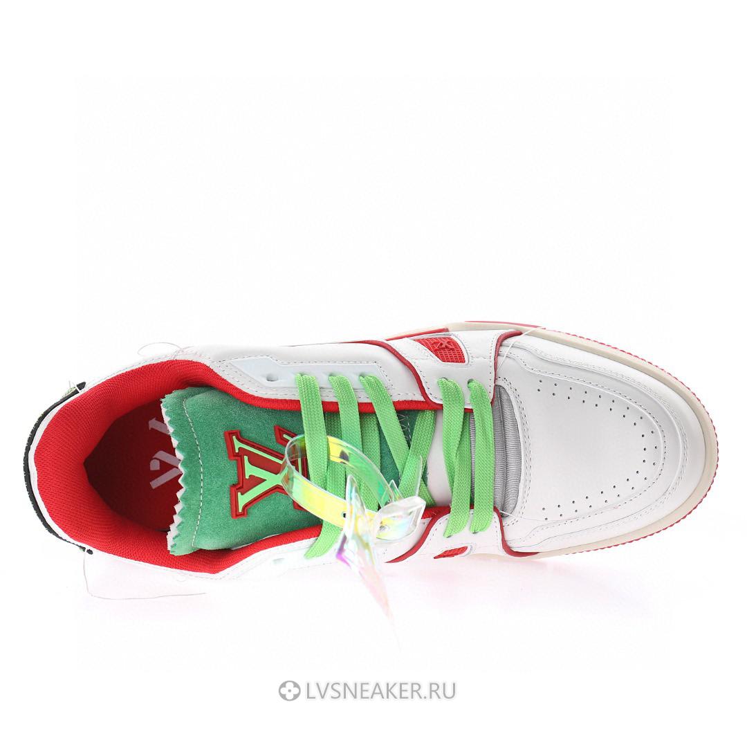 Louis Vuitton LV Trainer "Upcycled White Red Green" 1A9D9N-2 Sneakers