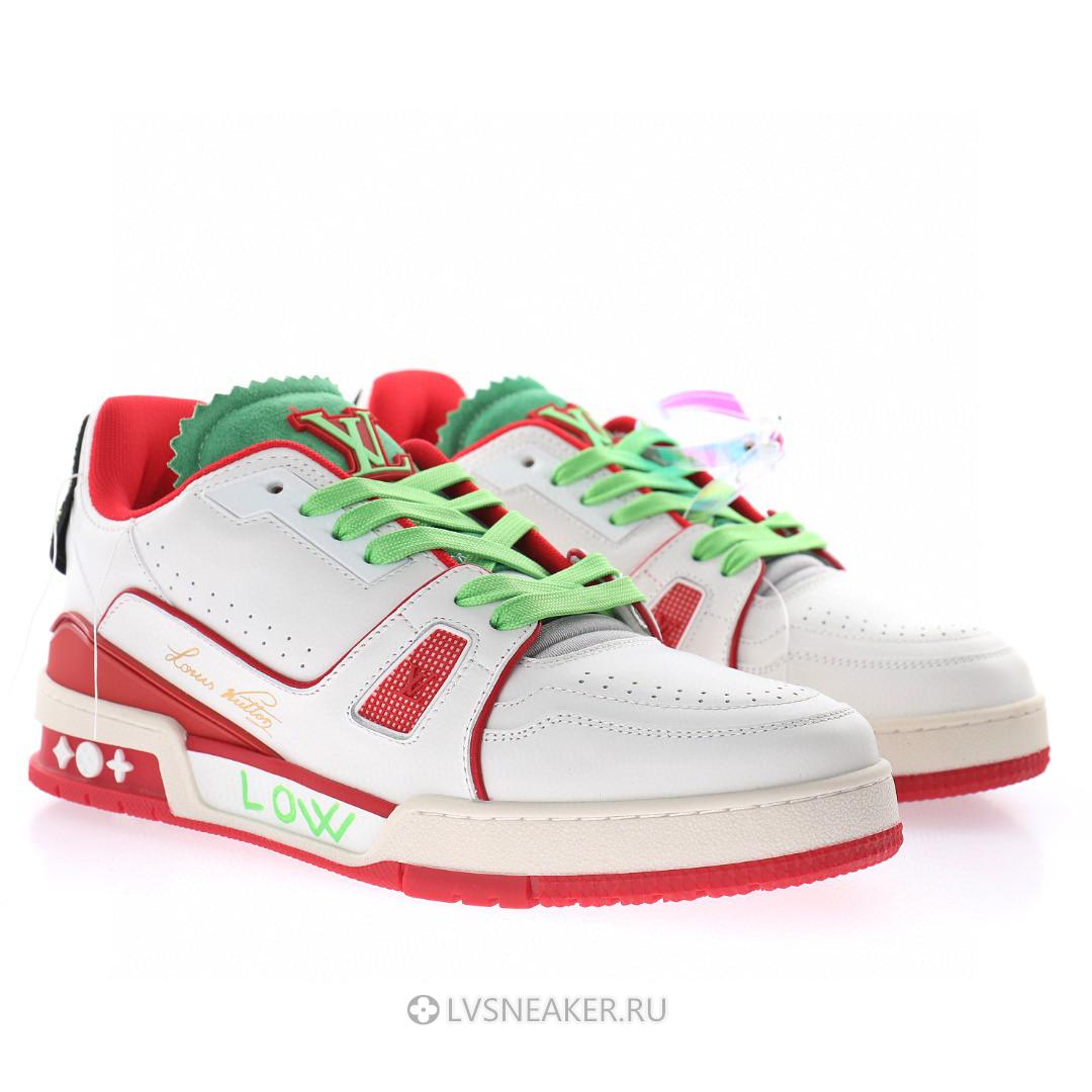 Louis Vuitton LV Trainer "Upcycled White Red Green" 1A9D9N-2 Sneakers