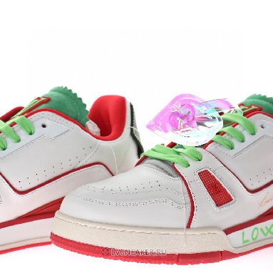 Louis Vuitton LV Trainer "Upcycled White Red Green" 1A9D9N-2 Sneakers