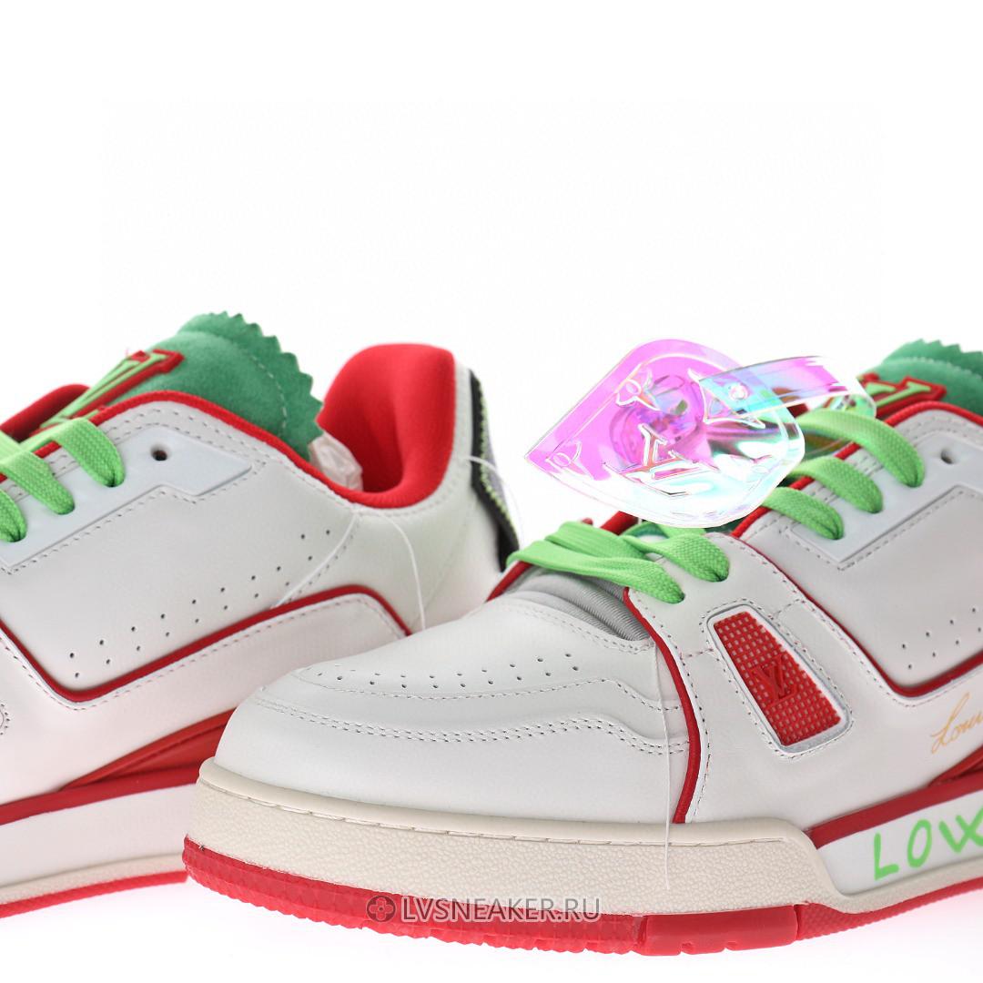 Louis Vuitton LV Trainer "Upcycled White Red Green" 1A9D9N-2 Sneakers