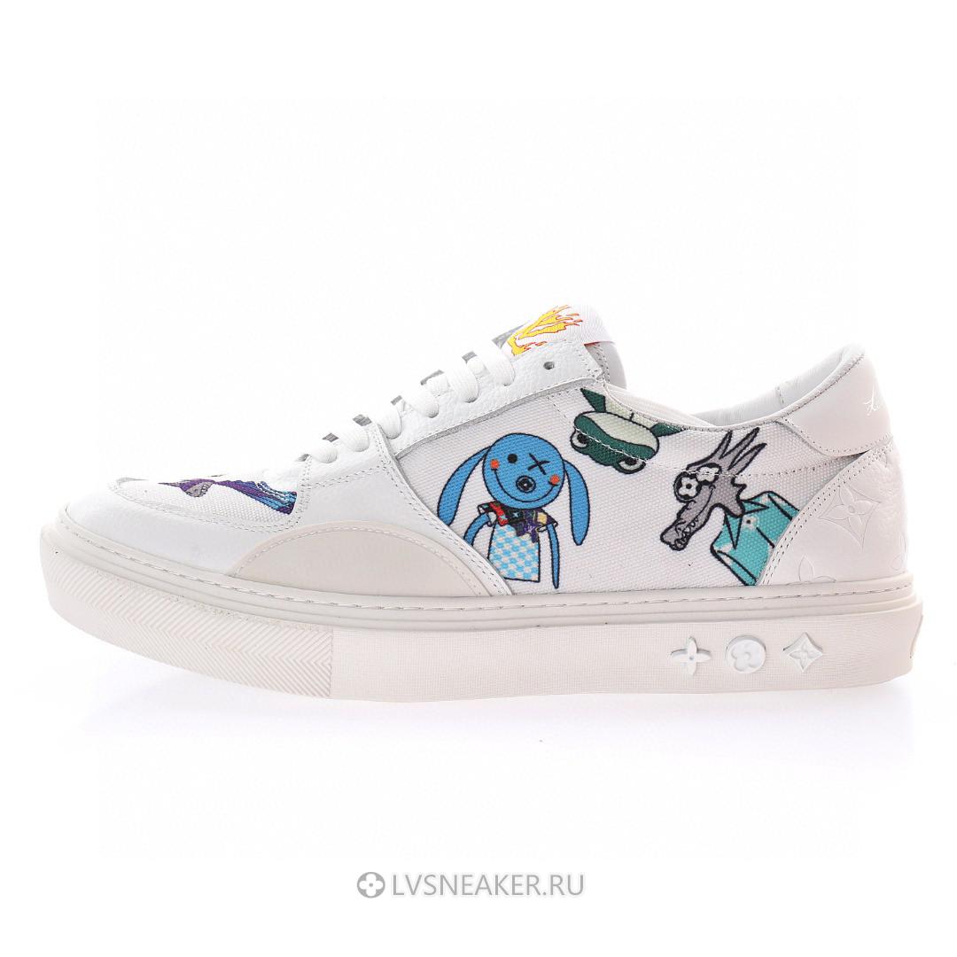Louis Vuitton LV Ollie "White with Drawings" 1A8Q8 Sneakers