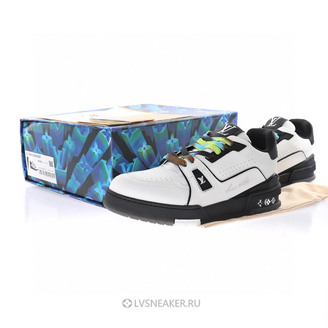Louis Vuitton LV Trainer "White Black" 1A9ADA Sneakers