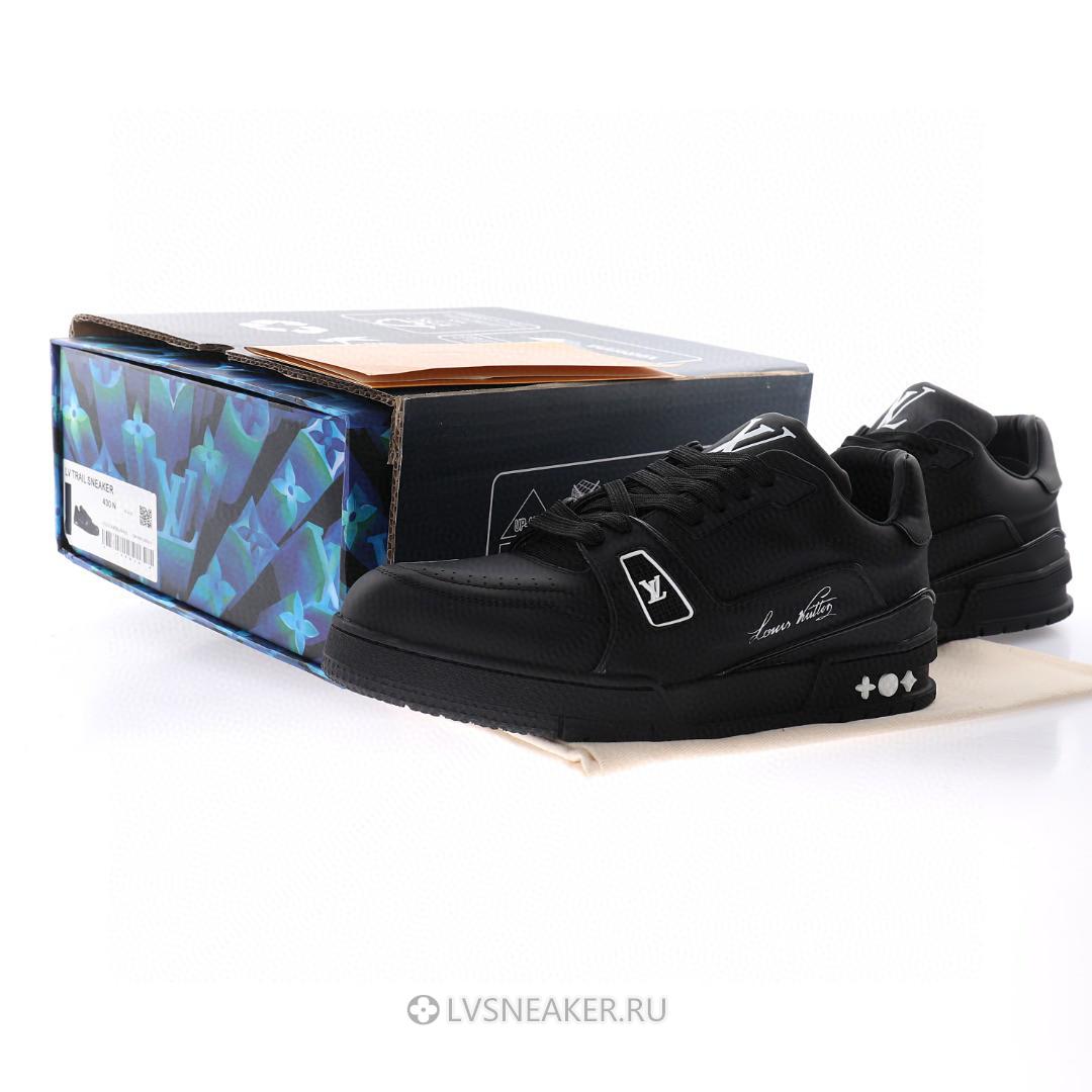 Louis Vuitton LV Trainer "Black Wool" 1A9AFM Sneakers