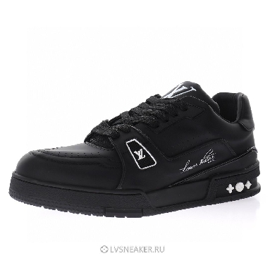 Louis Vuitton LV Trainer "Black Wool" 1A9AFM Sneakers